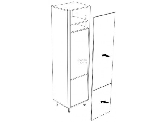 Пенал ПХ, Женева (642*586*2456) Дуб Палермо/Серый камень , 22056 в Набережных Челнах