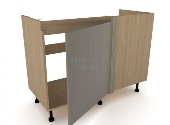 Стол под мойку угловой СМУ-120 левый, Женева (1154*534*870) Дуб Палермо/Серый камень , 22031 в Набережных Челнах
