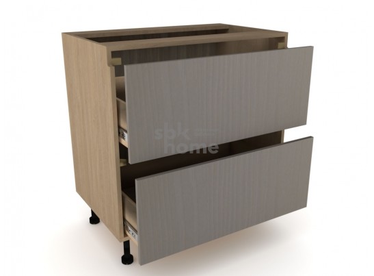 Стол с ящиками "Женева" 80 Дуб Палермо/Серый камень в Набережных Челнах