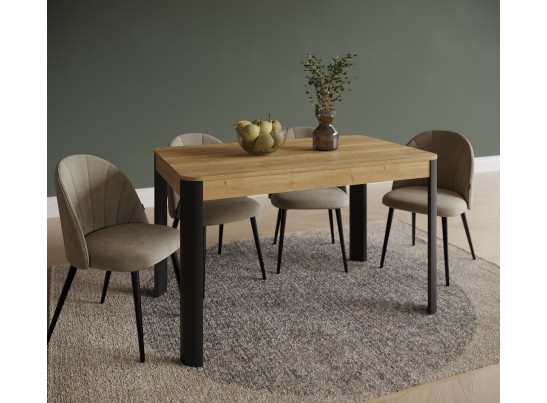 Стол обеденный , Фишт (1150*650*750) Дуб Галифакс натуральный/Фреско, 70701 в Набережных Челнах