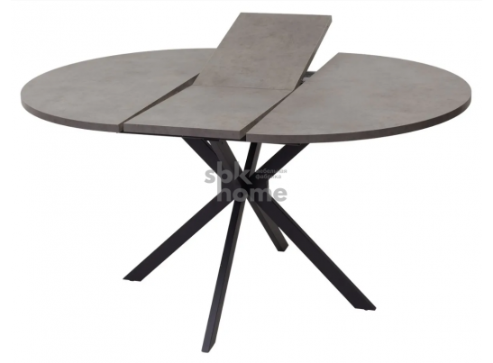 Стол Бетон Чикаго темно-серый/каркас черный, ВЕГА (145*145*750), УТ-00004502 в Набережных Челнах