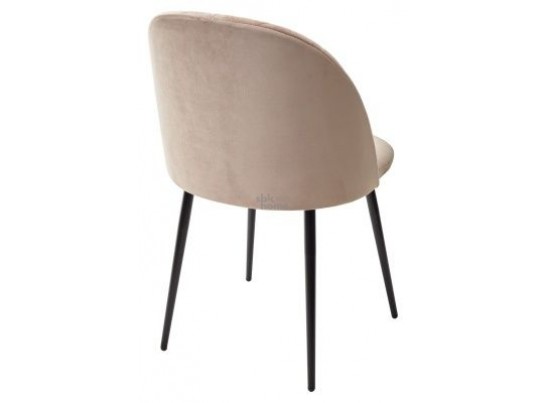 Стул бежевый B-05/каркас черный, НИРВАНА (480*520*820), 925631 в Набережных Челнах