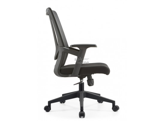 Кресло офисное,вращающееся LJ-2201В BLACK (610*500*1070), LJ-2201В BLACK ИМП в Набережных Челнах