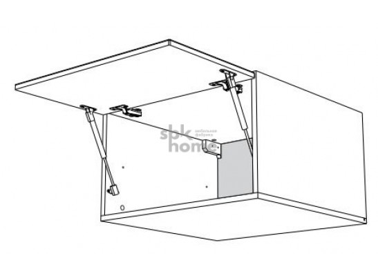 Шкаф АГ-90, Женева (900*586*360) Дуб Палермо/Серый камень , 22028 в Набережных Челнах