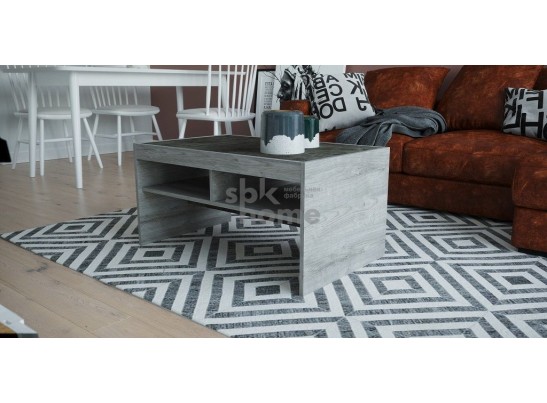 Стол журнальный №3, Честер (868*520*450) Риббек серый, 60506 в Набережных Челнах