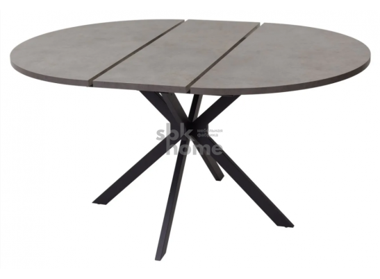 Стол Бетон Чикаго темно-серый/каркас черный, ВЕГА (145*145*750), УТ-00004502 в Набережных Челнах