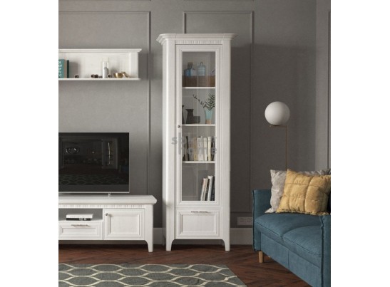 Пенал со стеклом, Клер (746*458*2054) Сосна Андерсен, 31501 в Набережных Челнах