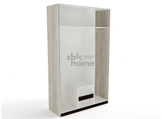 Шкаф 3-х дверный, Мале (1366*544*2278) Дуб галифакс белый, 11212 в Набережных Челнах