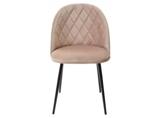 Стул бежевый B-05/каркас черный, НИРВАНА (480*520*820), 925631 в Набережных Челнах