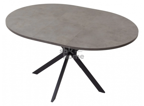 Стол Бетон Чикаго темно-серый/каркас черный, ВЕГА (145*145*750), УТ-00004502 в Набережных Челнах