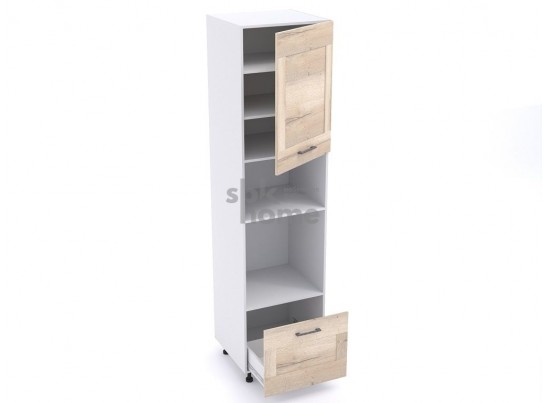 Пенал П-1, Дублин (600*570*2406) Дуб галифакс белый, 21671 в Набережных Челнах