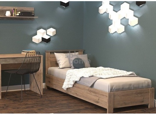 Кровать 900, Денвер (968*2077*860) Дуб Веллингтон, 11805 в Набережных Челнах