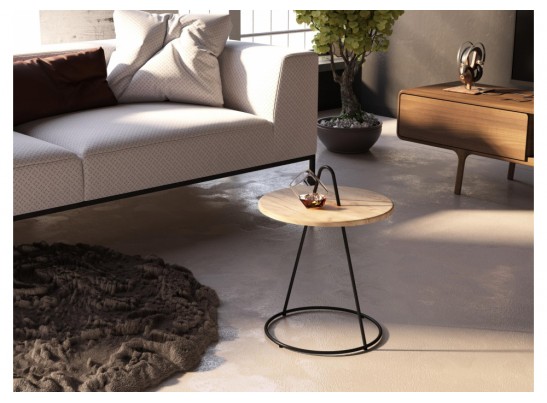 Журнальный столик SHT-CT36 дуб тортуга / черный муар в Набережных Челнах