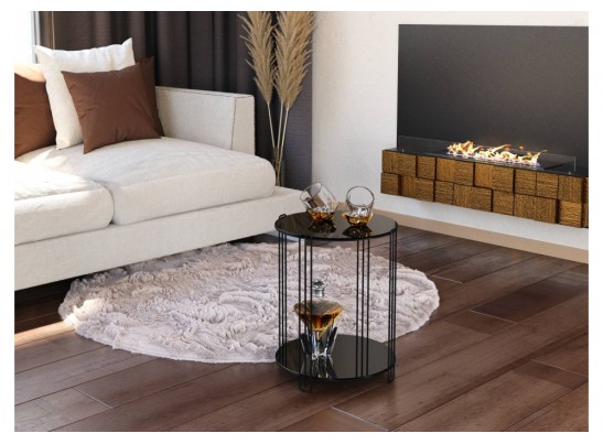 Кофейный столик SHT-CT34 черный глянец / черный муар в Набережных Челнах