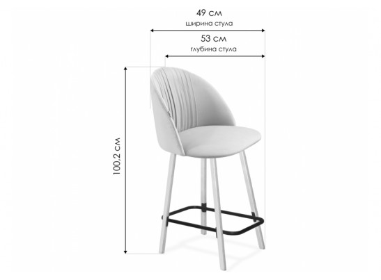 Полубарный стул SHT-ST35-1/S94-1 имперский желтый / прозрачный лак / черный муар в Набережных Челнах