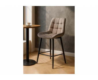 Полубарный стул Стронг латте / черный