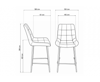 Полубарный стул Челси 360 бежевый (zd 210) / золотой
