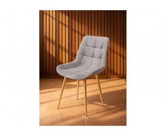 Стул на металлокаркасе Челси К латте (zd 290) / золотой