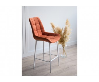 Полубарный стул Челси терракотовый (zd 432) / белый