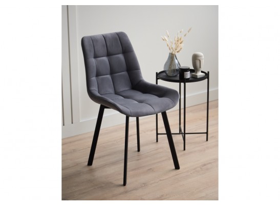 Стул на металлокаркасе Челси 360 П темно-серый (zd 995) / черный в Набережных Челнах