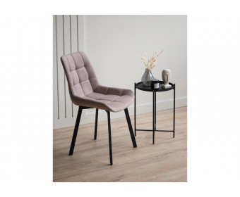 Стул на металлокаркасе Челси П латте (zd 290) / черный