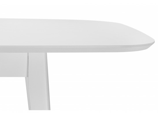 Деревянный стол Адель 145(190)x80 белый матовый в Набережных Челнах