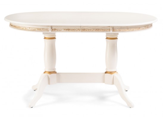 Деревянный стол Джил крем / золотая патина в Набережных Челнах