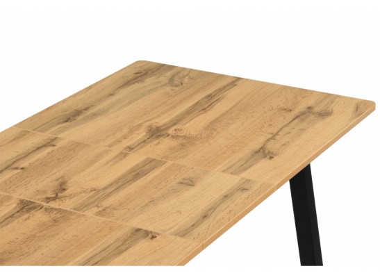 Деревянный стол Марион 110(140) x 68 дуб вотан / черный в Набережных Челнах