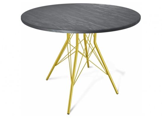 Деревянный стол SHT-TU2-1/90 золото / каменный уголь в Набережных Челнах