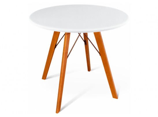 Деревянный стол SHT-TU9/80 МДФ белый / светлый орех / белый в Набережных Челнах