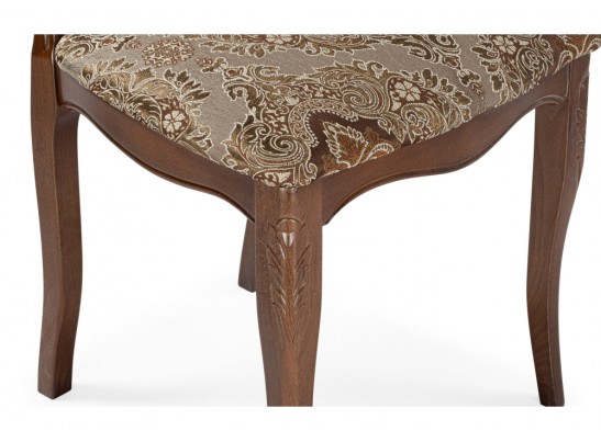 Деревянный стул Эмилин ткань вишня / коричневый в Набережных Челнах