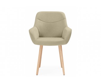 Деревянный стул Флюид бежевый (zd 210) / светлое дерево