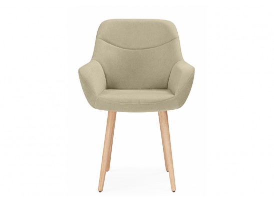 Деревянный стул Флюид бежевый (zd 210) / светлое дерево в Набережных Челнах