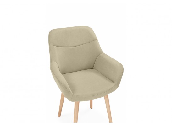 Деревянный стул Флюид бежевый (zd 210) / светлое дерево в Набережных Челнах