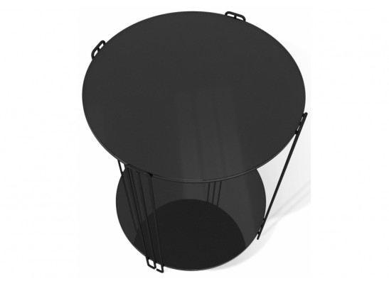 Кофейный столик SHT-CT34 черный глянец / черный муар в Набережных Челнах