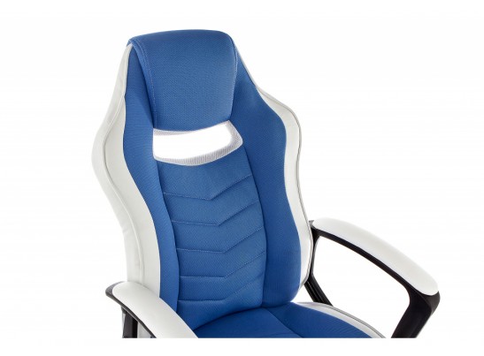 Компьютерное кресло Gamer белое / синее в Набережных Челнах