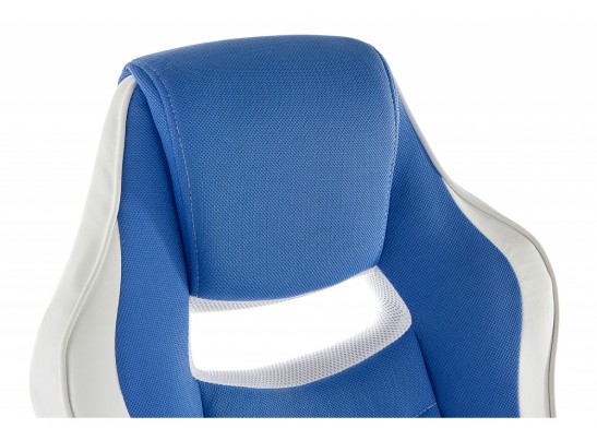 Компьютерное кресло Gamer белое / синее в Набережных Челнах