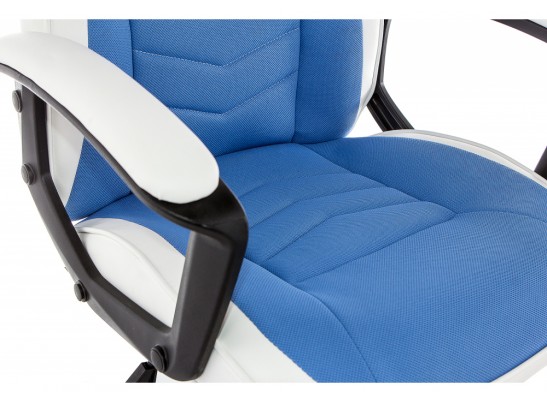 Компьютерное кресло Gamer белое / синее в Набережных Челнах