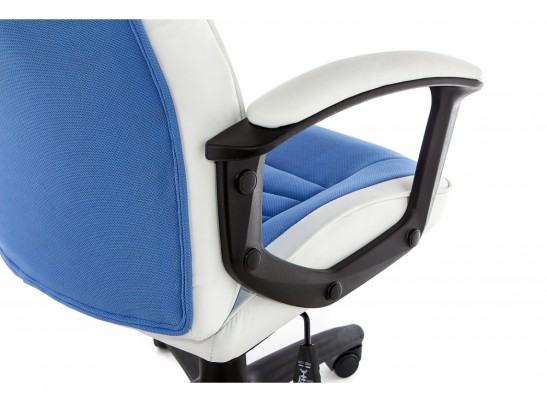 Компьютерное кресло Gamer белое / синее в Набережных Челнах