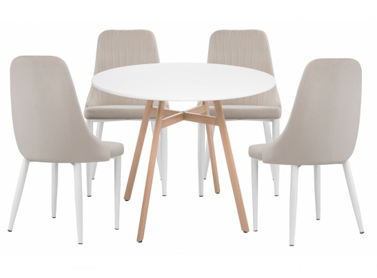 Обеденная группа Ада white / beige в Набережных Челнах