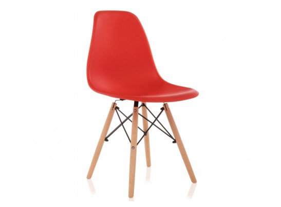Пластиковый стул Eames PC-015 красный в Набережных Челнах