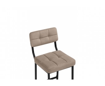 Полубарный стул Ларс selfie mocco / черный