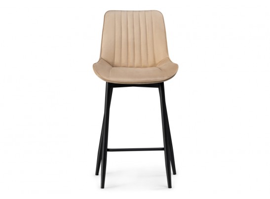 Полубарный стул Седа велюр бежевый / черный в Набережных Челнах
