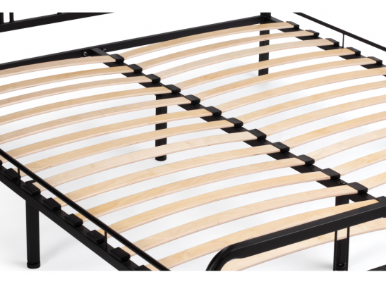 Полутораспальная кровать Рейк 120х200 черная в Набережных Челнах