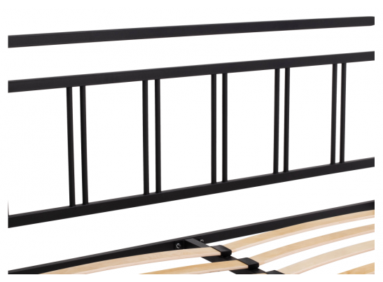 Полутораспальная кровать Рейк 120х200 черная в Набережных Челнах