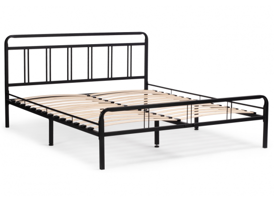 Полутораспальная кровать Рейк 140х200 черная в Набережных Челнах