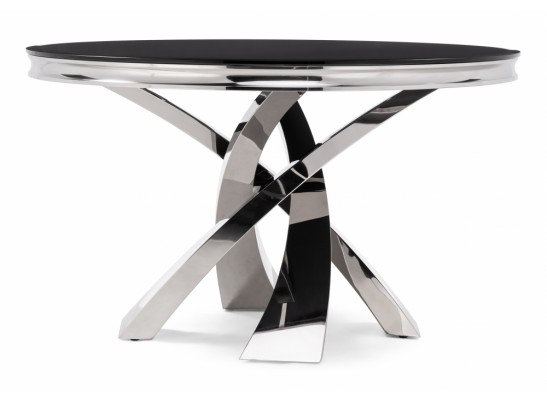 Стеклянный стол Komin 1 130х76 черный в Набережных Челнах