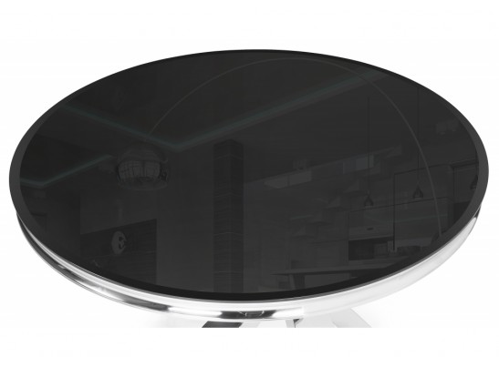 Стеклянный стол Komin 1 130х76 черный в Набережных Челнах