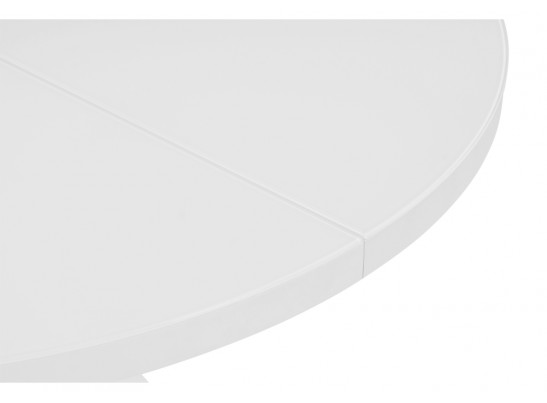 Стеклянный стол Веллор 110(145)х110х78 белый в Набережных Челнах