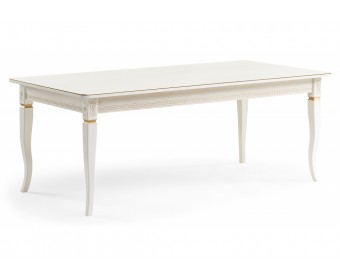 Стол Балмет молочный / золото